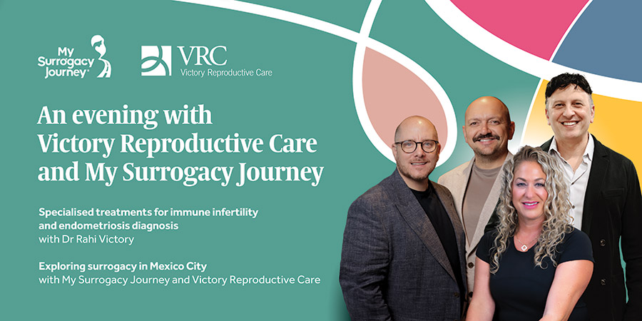 An evening with Victory Reproductive Care and My Surrogacy Journey Event Poster